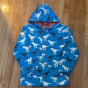 Hatley Blue and White Dinosaur Raincoat